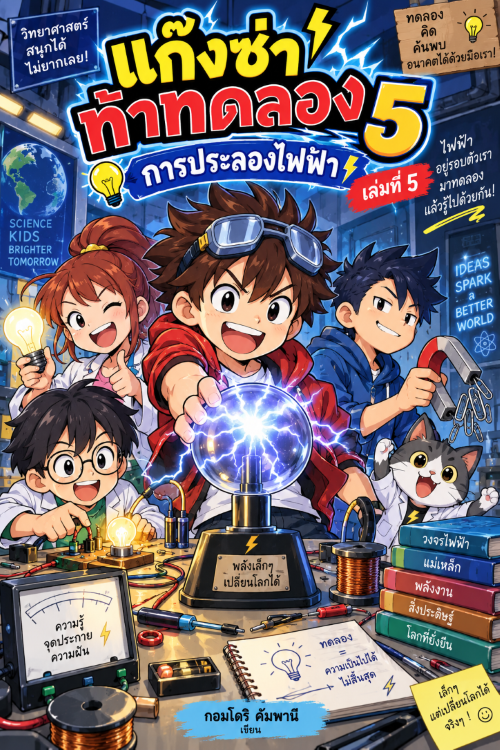 ปก แก๊งซ่าท้าทดลอง5การประลองไฟฟ้า เล่มที่ 5