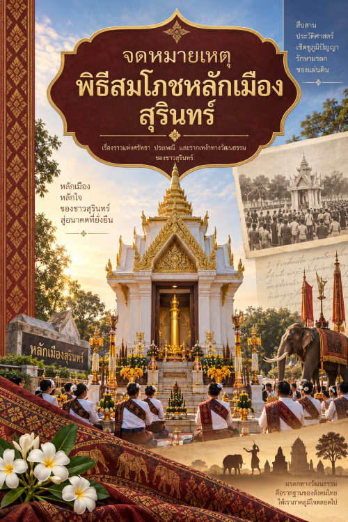 ปก จดหมายเหตุพิธีสมโภชหลักเมืองสุรินทร์