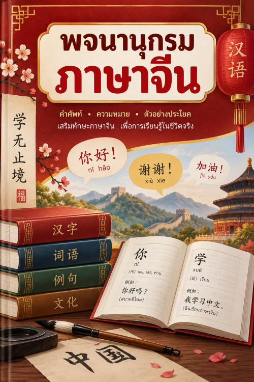 ปก พจนานุกรมภาษาจีน