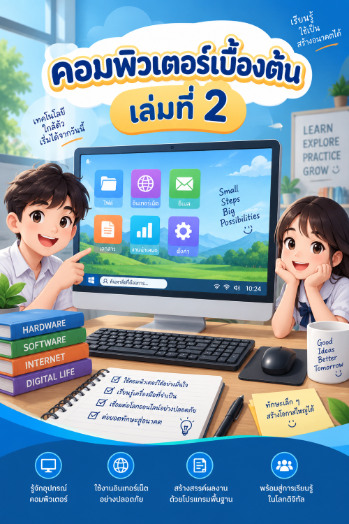 ปก คอมพิวเตอร์เบื้องต้น เล่มที่ 2